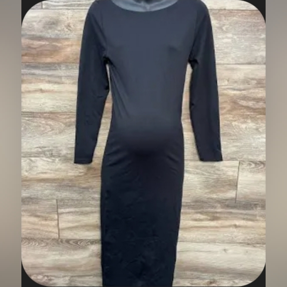 New Black maternity long sleeve dress